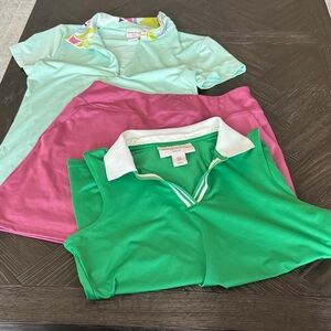 Tommy Bahama Golf clothes, skorts, polos, pink, green, preppy, christmas, gifts